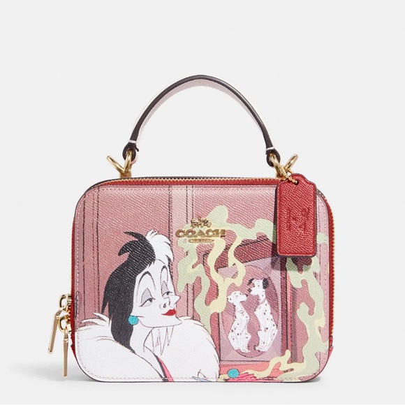 Coach Disney X Coach Box Crossbody With Cruella Motif Disney - Picture 2 of 4